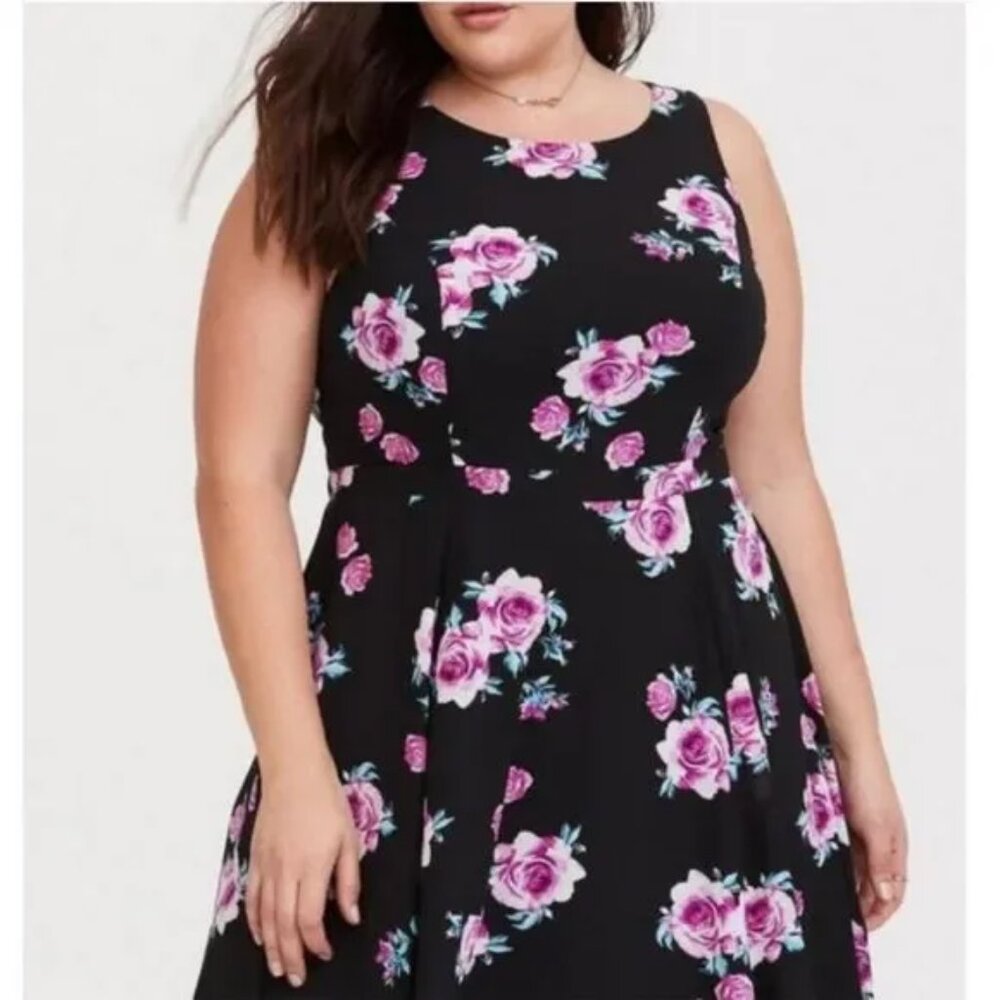 Torrid Floral Georgette Midi Dress